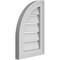 Ekena Millwork Quarter Round Top Left Surface Mount PVC Gable Vent w/ 2"W x 1-1/2"P Brickmould Frame, 12"W x 18"H GVPQL12X1802SF - alternate 2